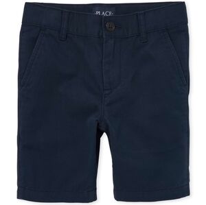 The Children's Place Boys Stretch Chino Shorts - New Navy Size 14 Husky